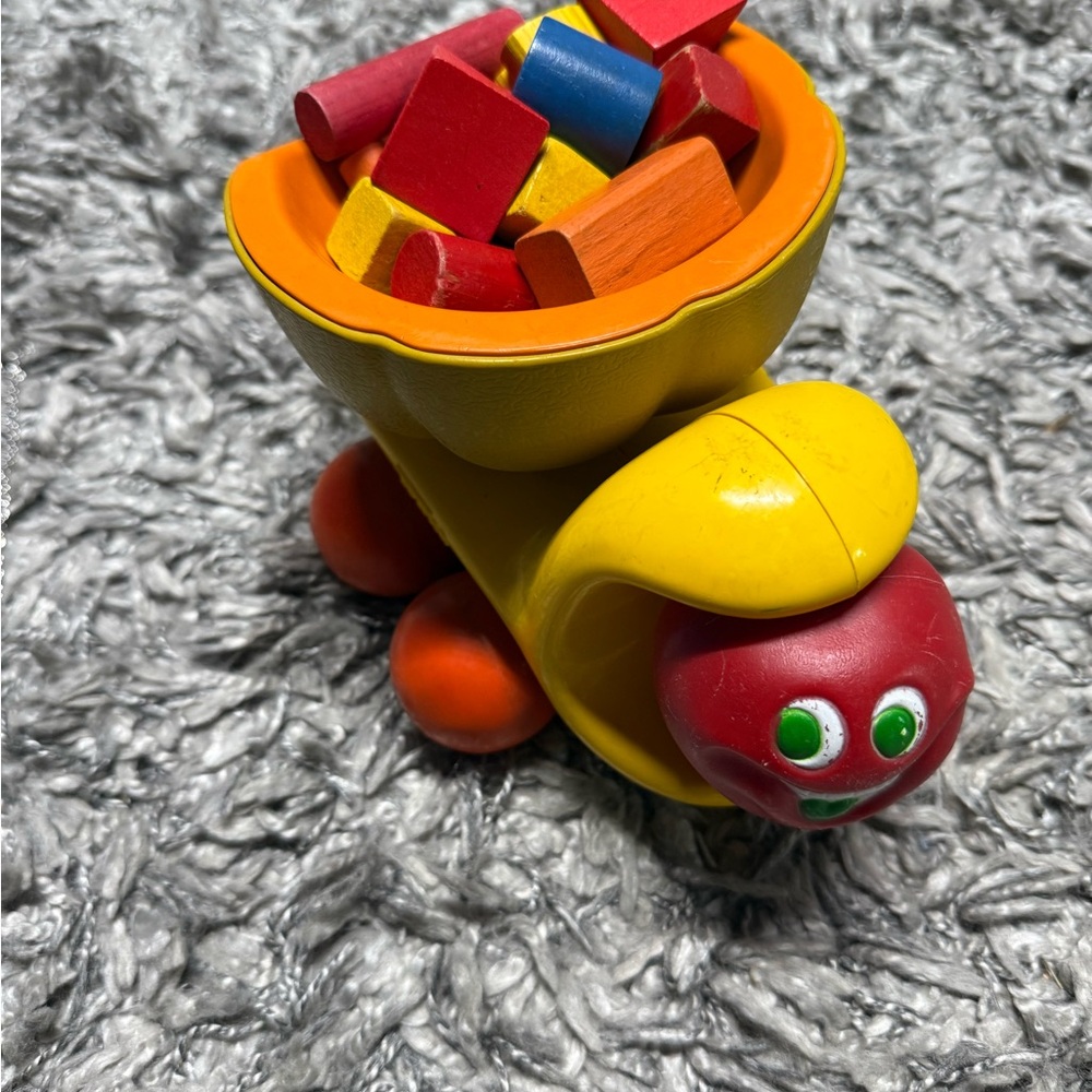 Vintage Tonka Colorful Building Block Dump Truck Toy